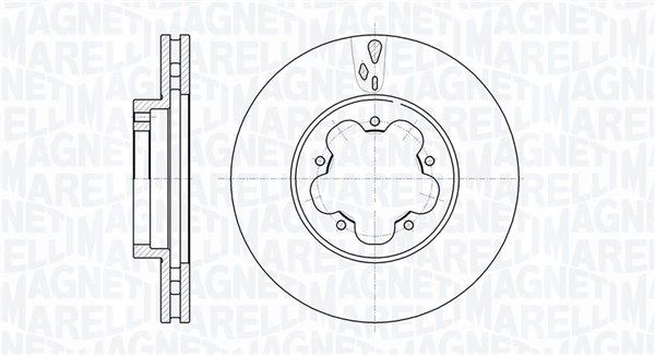 MAGNETI MARELLI Тормозной диск 361302040540